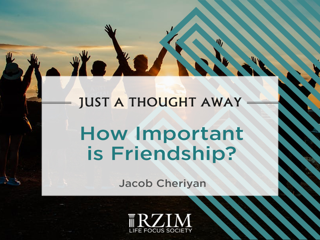 Jacob Cheriyan quotes different verses and stories from the Bible to show the true value of friendship.To enjoy the richness of this life, we need to have good friends, especially at a time when the world is driven by technology and superficial friendship.